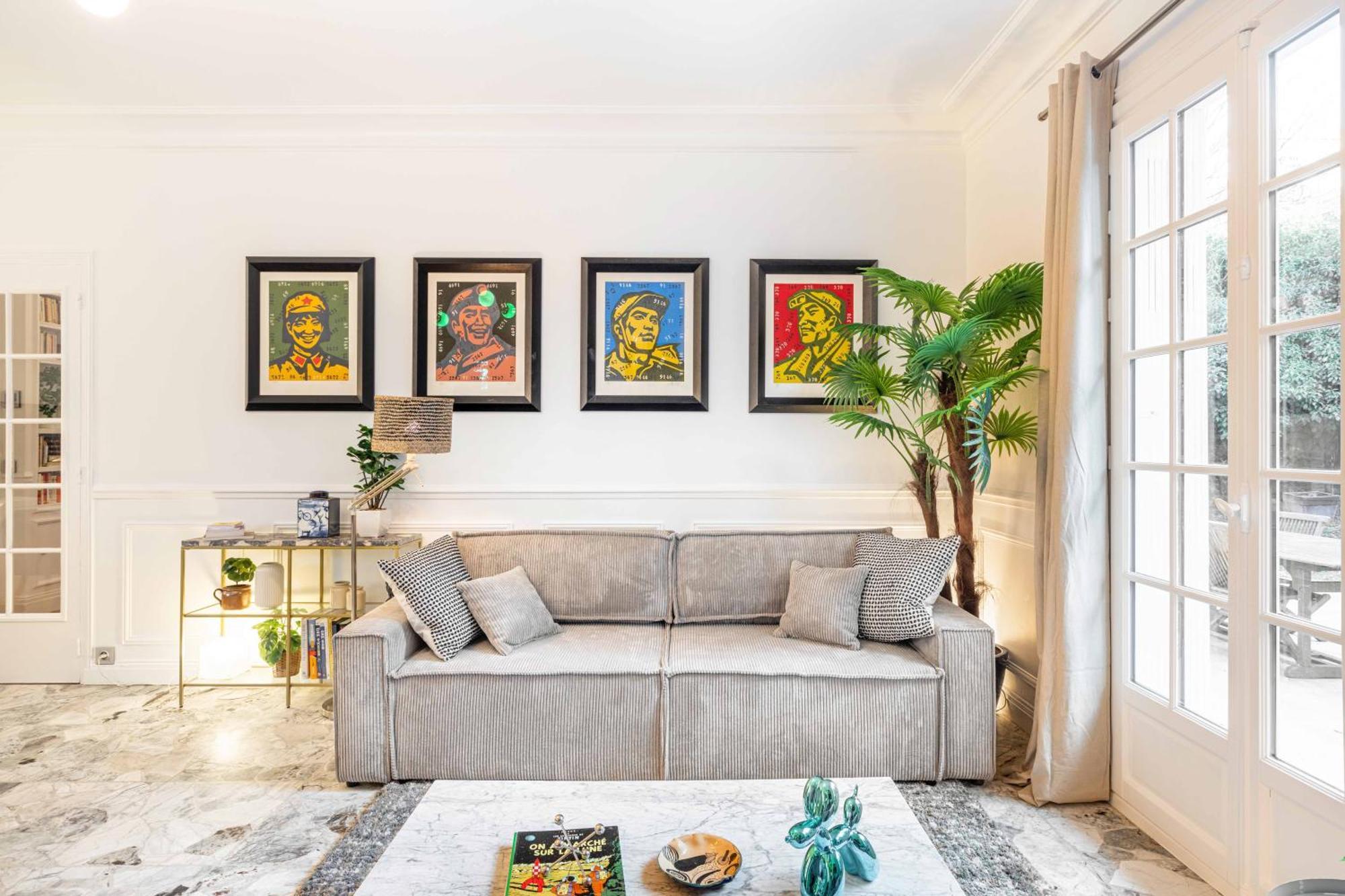 Grand & Classy Apartment With Private Garden, Villa Des Ammonites Мёдон Экстерьер фото